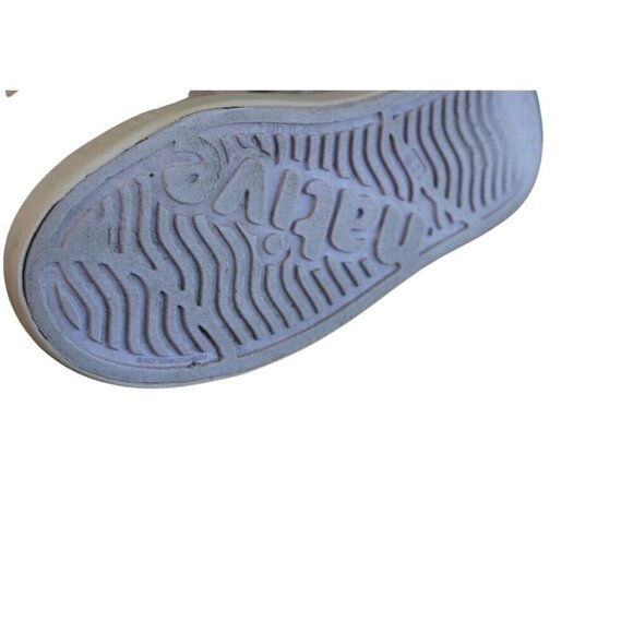 Native Jefferson Kids Slip-On Shoes - Silver Glitter Sz 9 - Picture 7 of 8